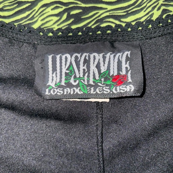 Lip Service Black Goth Top - Picture 2 of 6